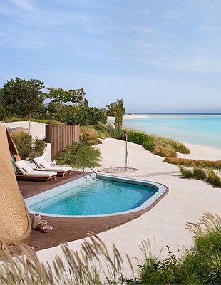 Nujuma, a Ritz-Carlton Reserve, located in the Ummahat Islands along Saudi Arabia's Red Sea coast