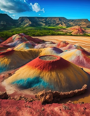 Chamarel Seven Colored Earth, Mauritius