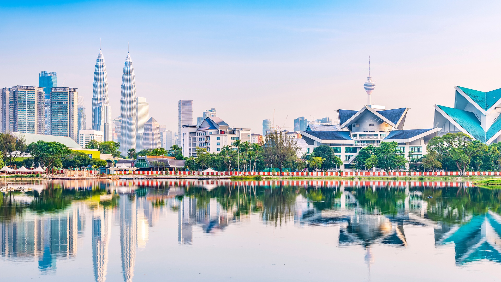 skyline of Kuala Lumpur in Malaysia