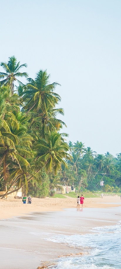 Bentota beach in Sri Lanka