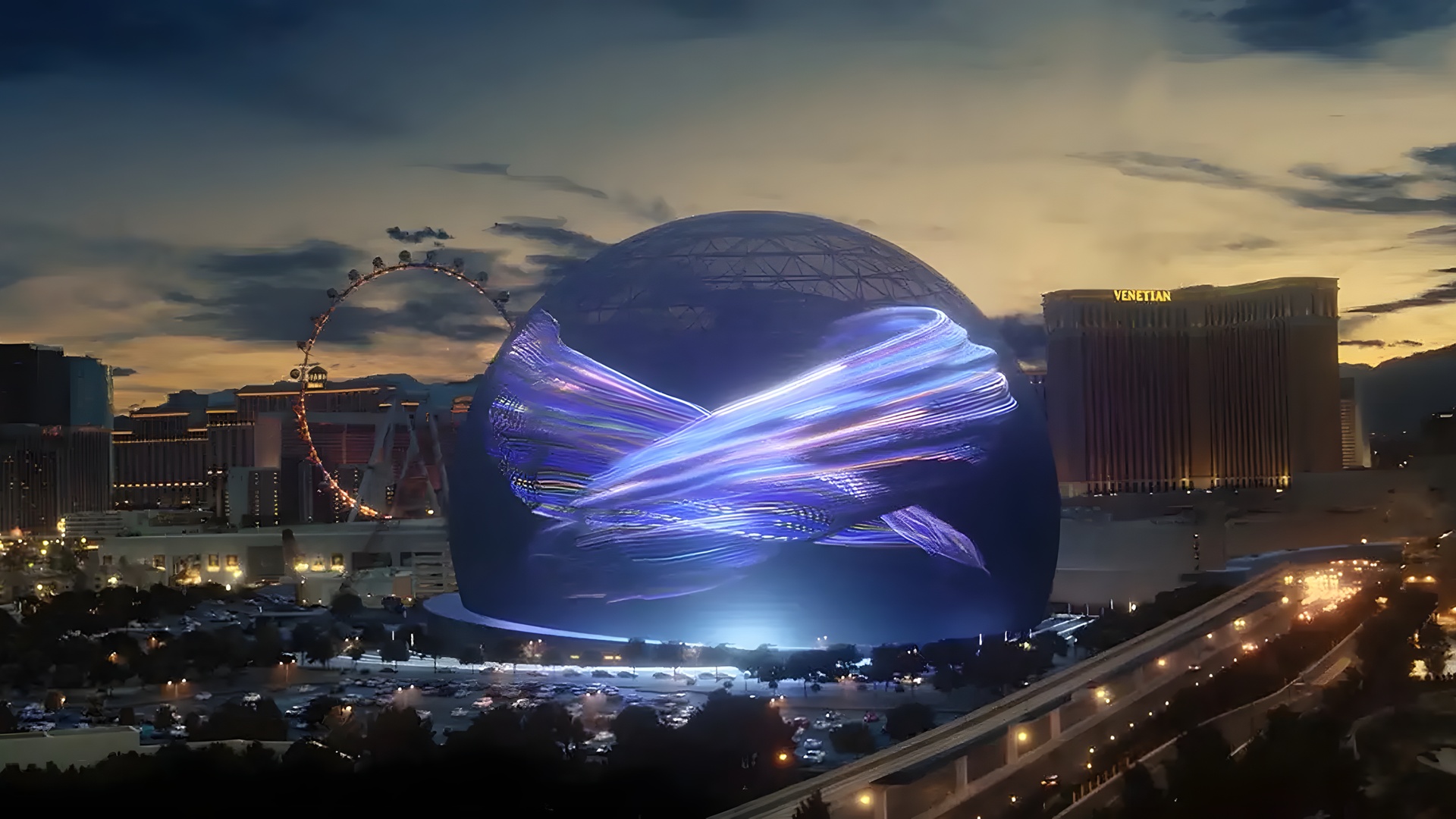 Sphere shows at The Venetian Resort in Las Vegas