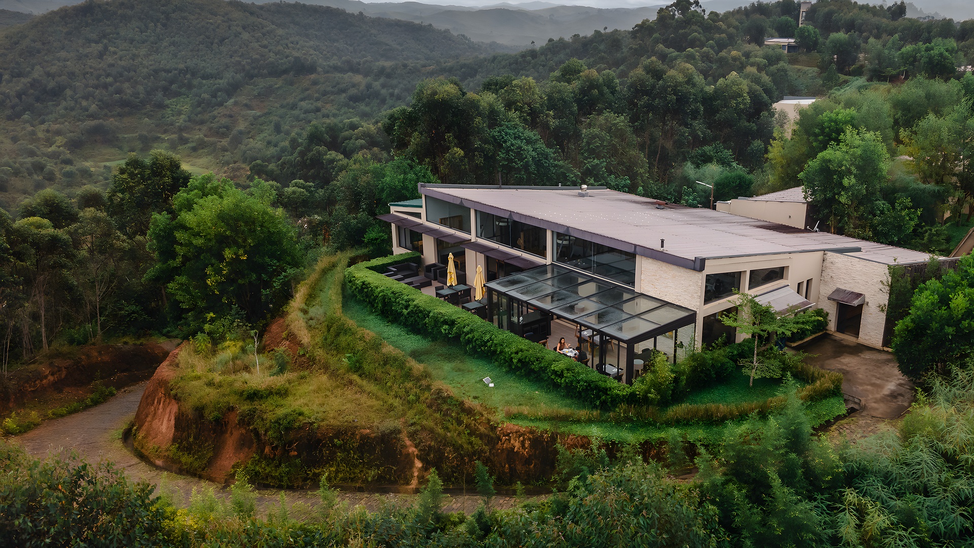 view of the Mantadia Lodge in Madagascar