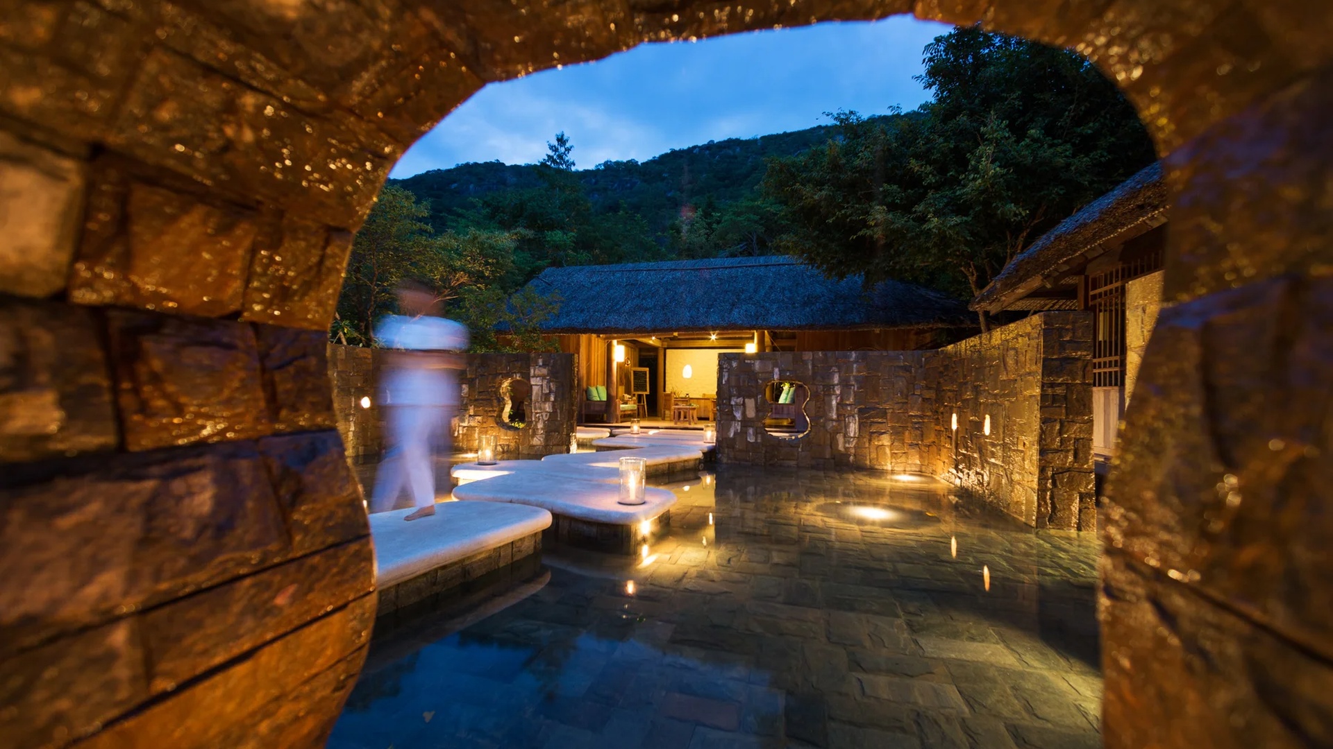 spa area at the Six Senses Ninh Van Bay resort in Vietnam