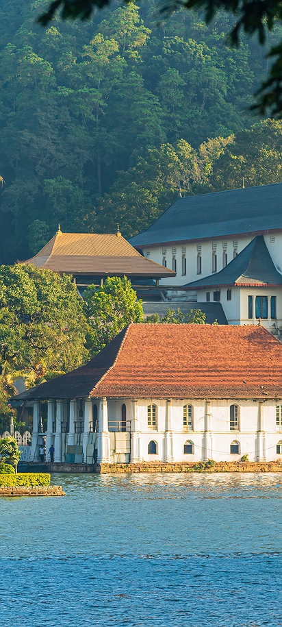 Buddhist temple in Kandy, Sri Lanka