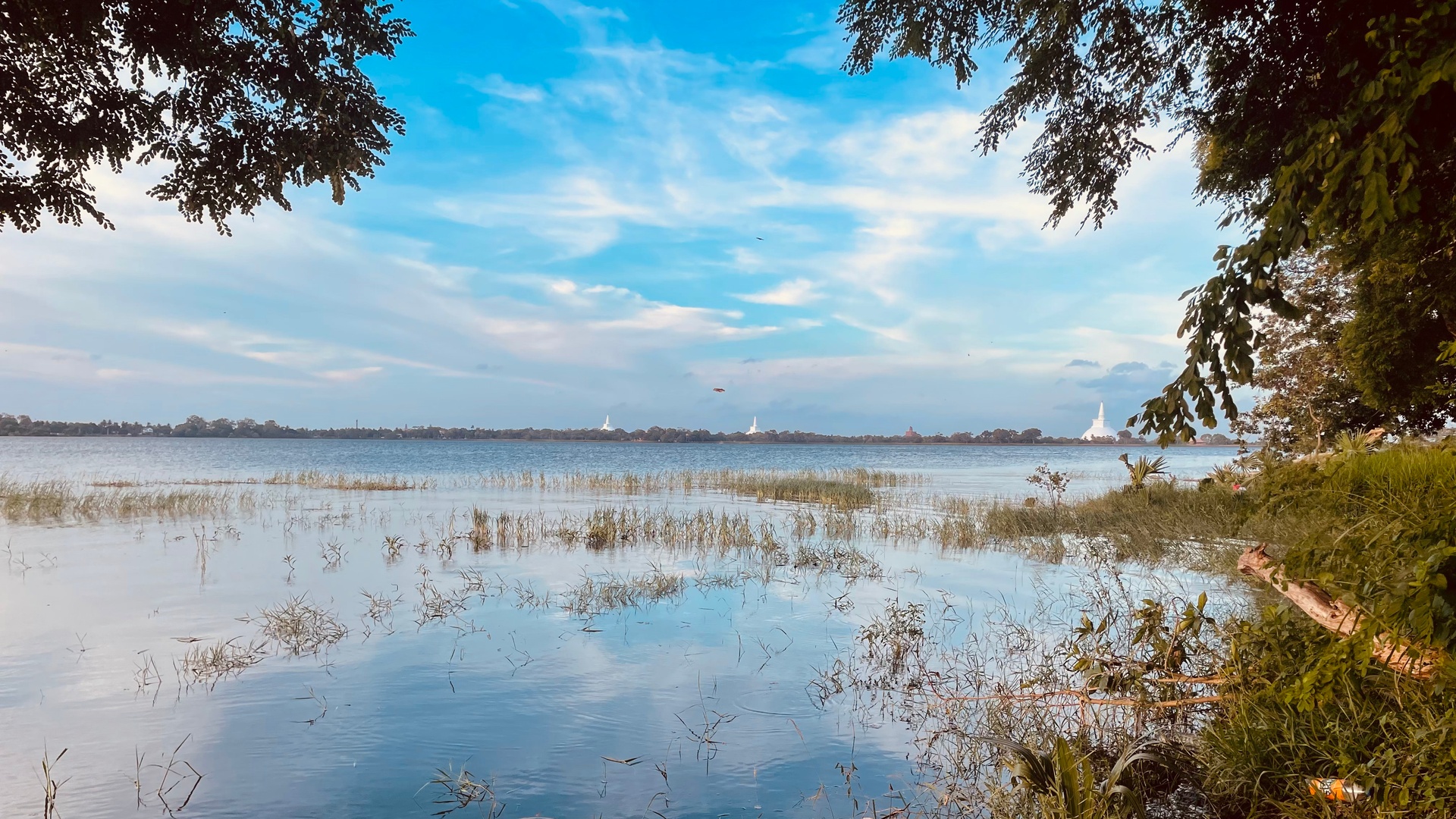 visit at Nuwara Wewa reservoir in Anuradhapura, Sri Lanka