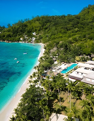 the Kempinski Seychelles Resort located in Baie Lazare on the island of Mahé
